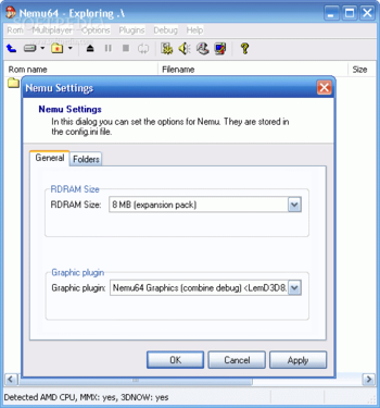 Nemu64 screenshot 3