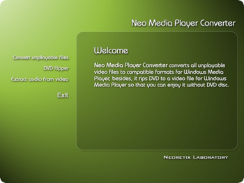 Neo Media Player Converter screenshot