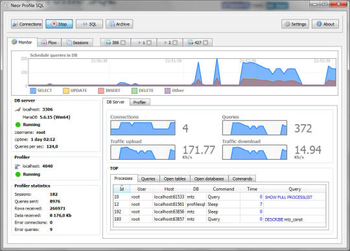 Neor Profile SQL screenshot