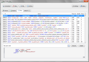 Neor Profile SQL screenshot 2
