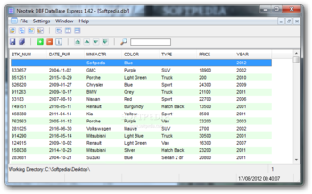 Neotrek DBF Database Express screenshot