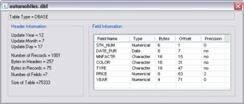 Neotrek DBF Database Express screenshot