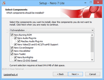 Nero 7 Lite screenshot