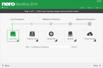 Nero BackItUp screenshot 3