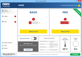 Nero TuneItUp Free screenshot