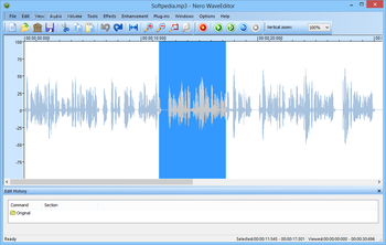 Nero WaveEditor screenshot