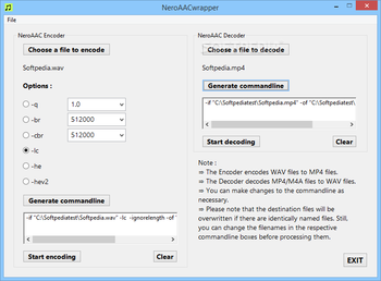 NeroAACwrapper screenshot