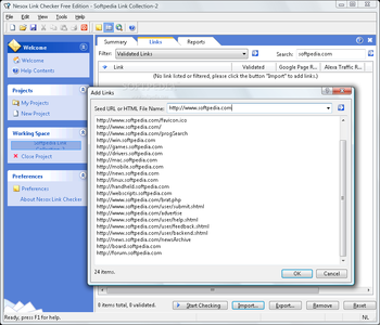 Nesox Link Checker Free Edition screenshot 2