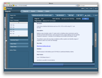 Nessus  screenshot