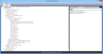 .NET Dependency Walker screenshot 2