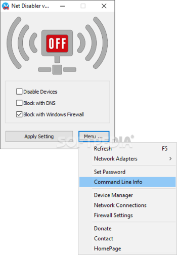Net Disabler screenshot 2