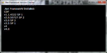 .Net Framework Version Checker screenshot