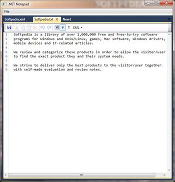 .NET Notepad screenshot