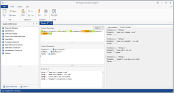 .NET Regular Expression Designer screenshot