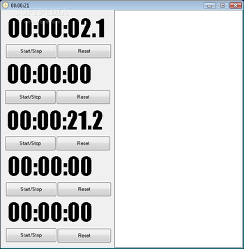 .net stopwatch screenshot