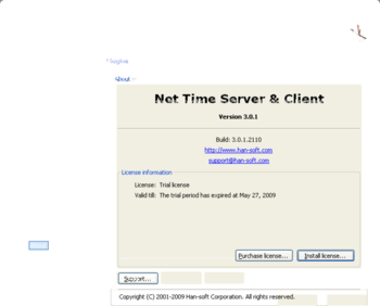 Net Time Server & Client screenshot