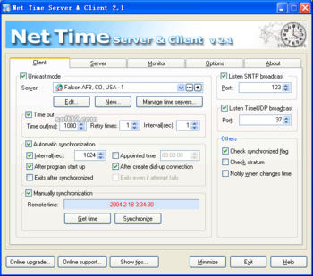 Net Time Server & Client screenshot 2