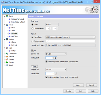 Net Time Server & Client screenshot 7