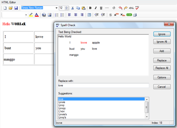 NET Win HTML Editor Control screenshot