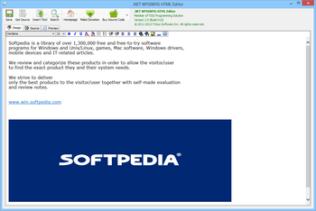 .NET WYSIWYG HTML Editor screenshot