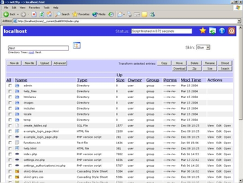net2ftp screenshot