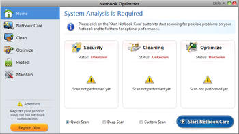 Netbook Optimizer screenshot