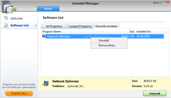 Netbook Optimizer screenshot 11