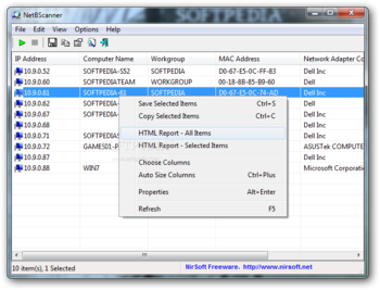 NetBScanner screenshot