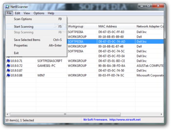 NetBScanner screenshot 2