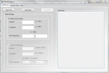 Netcdf-Extractor screenshot