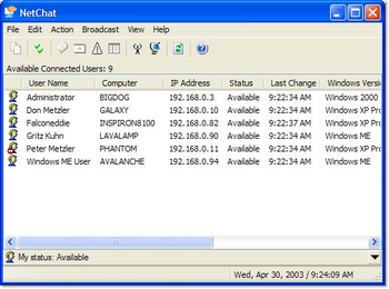 NetChat screenshot