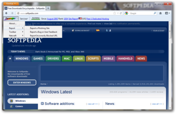 Netcraft Toolbar screenshot