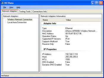 NETData screenshot