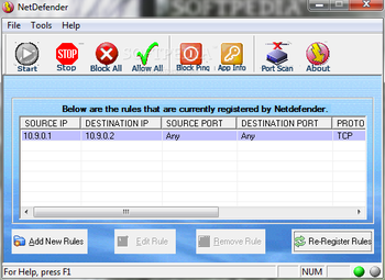 NetDefender screenshot