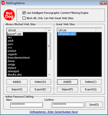 NetDog Porn Filter screenshot