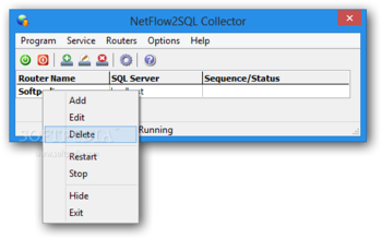 NetFlow2SQL Collector screenshot 2