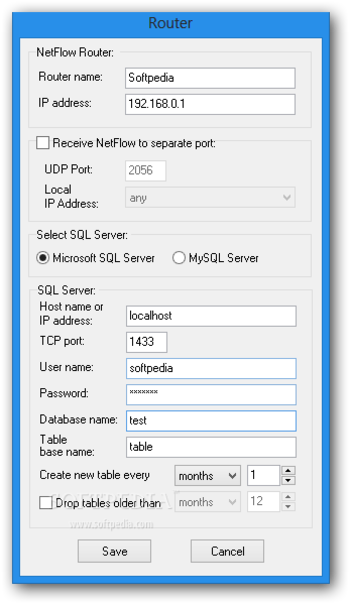 NetFlow2SQL Collector screenshot 5