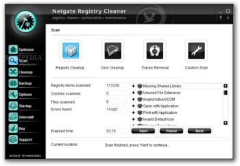 NETGATE Registry Cleaner screenshot 2
