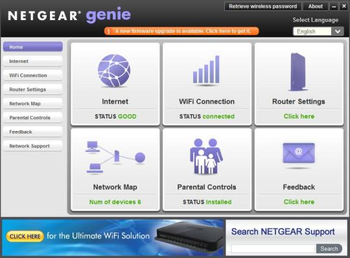 NETGEAR Genie screenshot