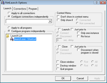 NetLaunch screenshot