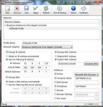 NetMAC screenshot