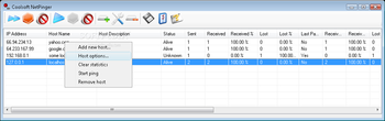 NetPinger screenshot