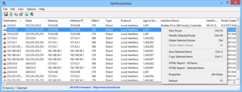 NetRouteView screenshot