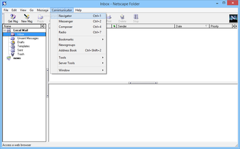 Netscape Communicator screenshot 2