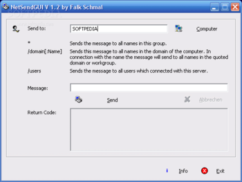 NetSendGUI screenshot
