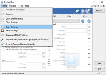 NetSetMan screenshot 2