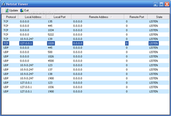 Netstat Viewer screenshot