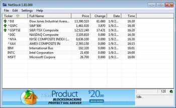 NetStock Portable screenshot