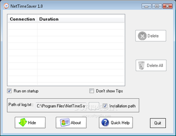 NetTimeSaver screenshot 2