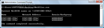 Network Alias screenshot